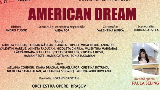 Stagiunea estivală a Operei Brașov se deschide cu "American Dream"