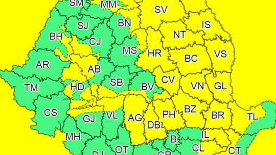 Zona montană a județului Brașov, sub cod galben de ploi și vijelii