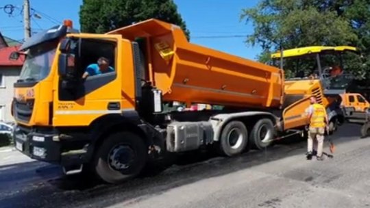 Trafic îngreunat pe DN73 (VIDEO)