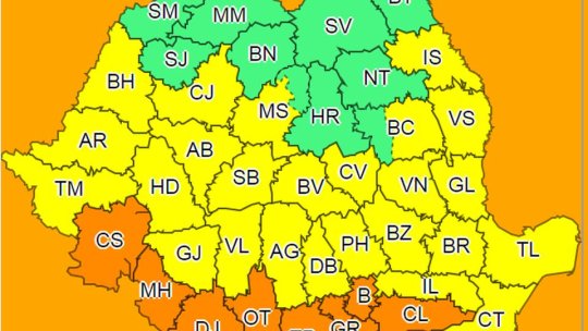 Avertizările cod galben de caniculă și instabilitate atmosferică, prelungite