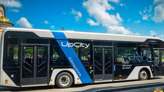 Făgărașul testează primul autobuz electric construit în România