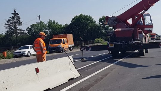 Separatoare de sens pe Șoseaua Cristianului