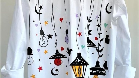 Succes peste ocean pentru o tânără din Făgăraș care pictează și brodează manual haine unicat