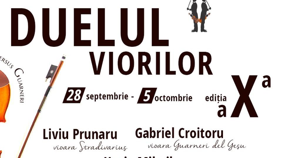 "Duelul viorilor", duminică, la Sala Patria