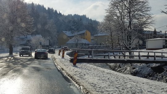 Condiții de iarnă pe drumurile din județ