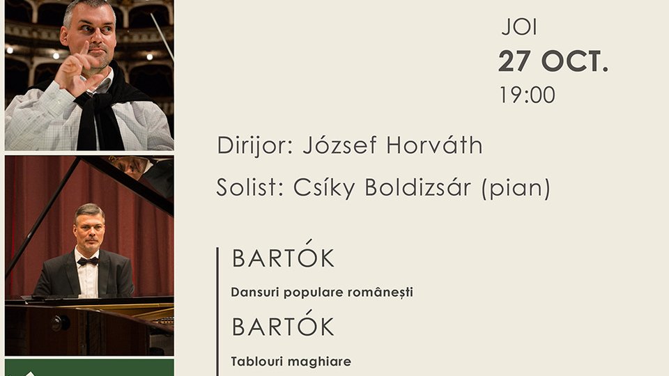 Concertul de joi al Filarmonicii, sub bagheta dirijorului József Horváth
