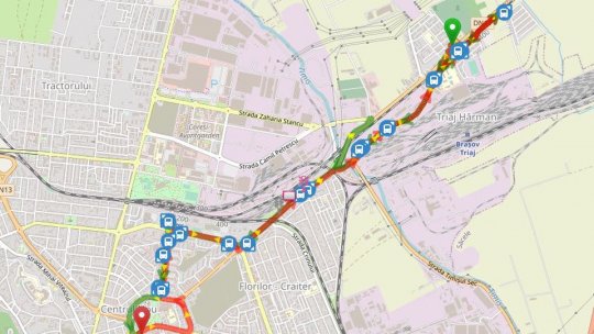 Traseu modificat, de luni, al liniei RAT 54