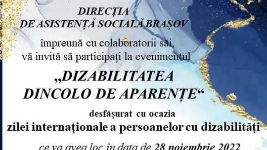 Ziua Internațională a Persoanelor cu Dizabilități este marcată și la Braşov