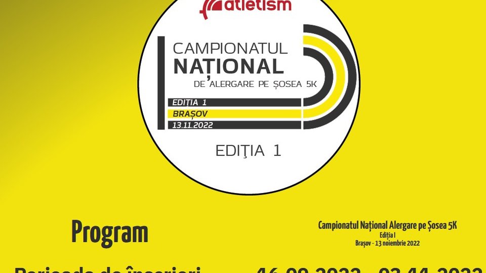 Record de participare la Campionatul Național 5K organizat la Brașov