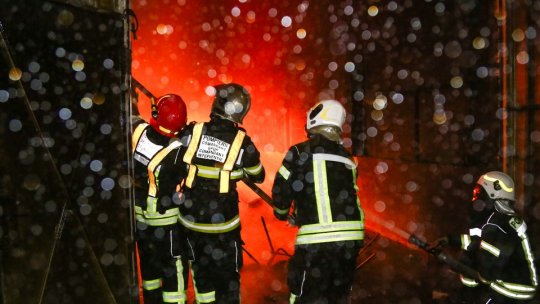 Incendiu la o hală din Codlea