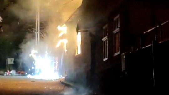 Incendiu la o casă din Sânpetru