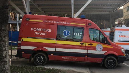 Accident la intrarea în Predeal