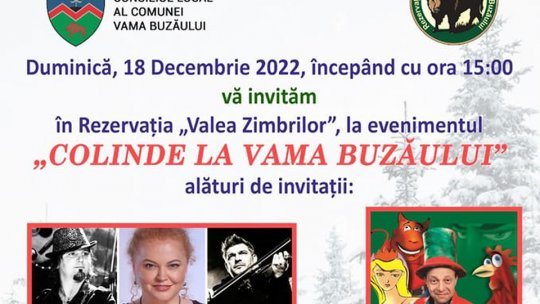 Concert de colinde, în weekend, în Rezervația Valea Zimbrilor din Vama Buzăului