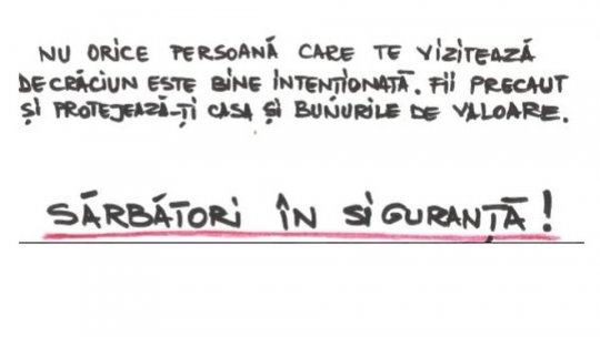 Polițiștii brașoveni derulează o amplă campanie de prevenire a furturilor în perioada sărbătorilor