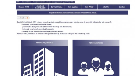 Înregistrarea în Spațiul Privat Virtual, obligatorie de la 1 martie