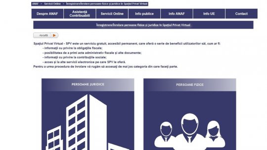 Cum te poți înregistra în Spațiul Privat Virtual (VIDEO)