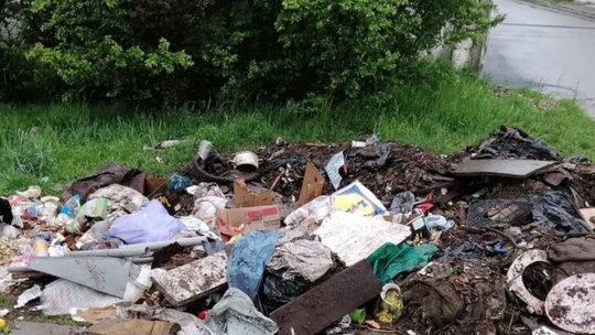 Poliția locală a mai sancționat o persoană pentru un depozit de deșeuri pe câmp