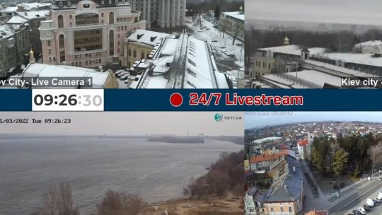 Armata rusă a continuat noaptea trecută atacurile asupra capitalei Kiev şi oraşului Harkov