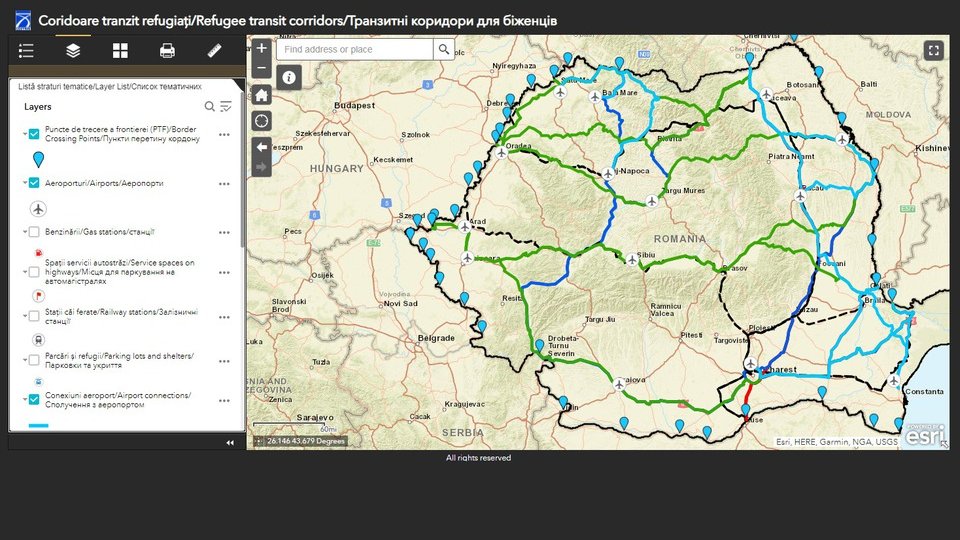 Ministerul Transporturilor a lansat o aplicaţie online pentru refugiaţii din Ucraina