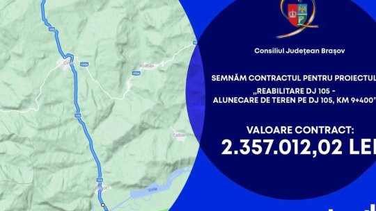 Încep lucrările de consolidare a drumului spre poligonul NATO de la Cincu