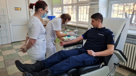 Jandarmii brașoveni au donat sânge