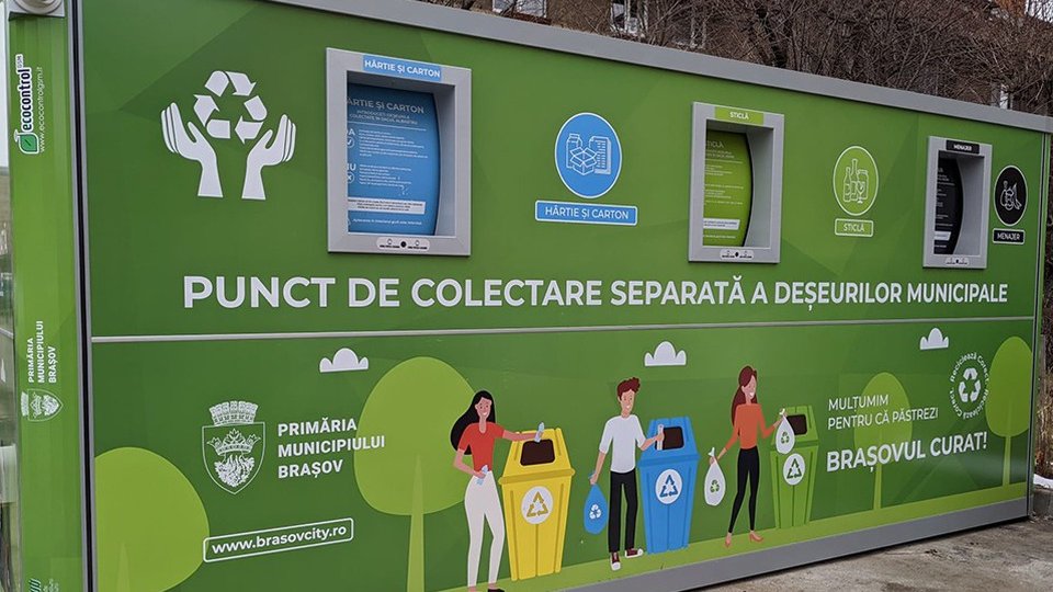 Primele două ecoinsule pentru colectarea separată a deșeurilor vor fi testate de luni