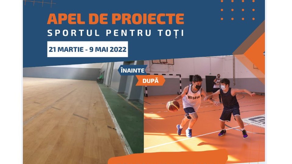 Fundația Comunitară Brașov invită școlile să acceseze fonduri prin programul "Sportul pentru toți"