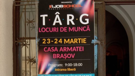 Sute de locuri de muncă disponibile la târgul de la Casa Armatei. Interesul este scăzut