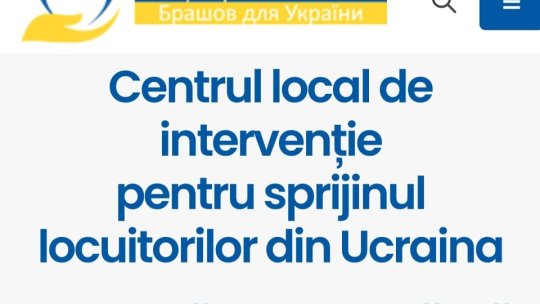 A fost lansat site-ul "Brașov pentru Ucraina"
