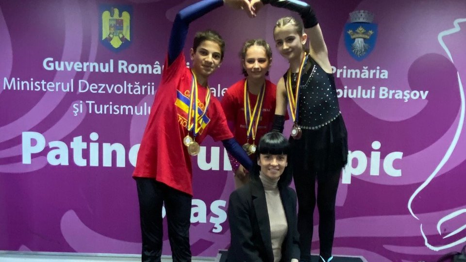 Corona are doi campioni și o vicecampioană națională, la patinaj