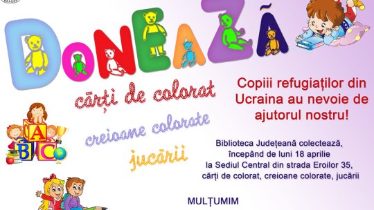 Copiii refugiaților din Ucraina au nevoie de ajutorul nostru!