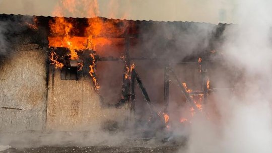 Incendiu la o șură în Stupinii Prejmerului