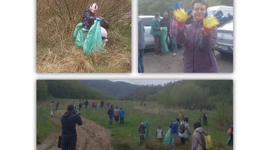 Refugiați ucraineni, alături de brașoveni, pentru o Românie curată (VIDEO)