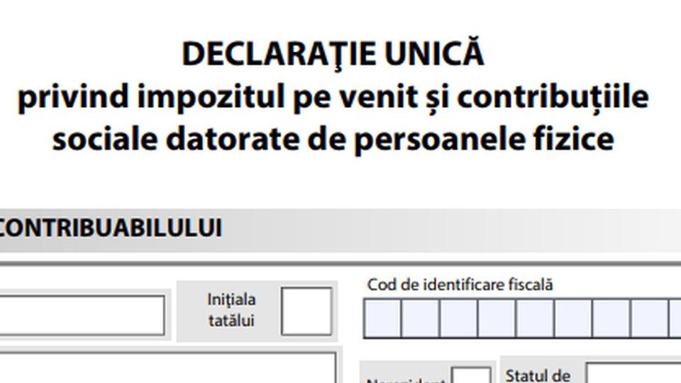 Contribuabilii mai pot depune până pe 25 mai declaraţia unică privind impozitul pe venit şi contribuţiile sociale datorate