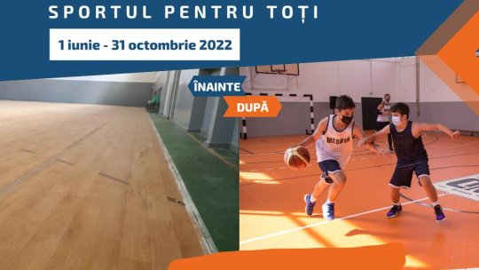 Finaliștii programului "Sportul pentru toți": 2 săli de sport reabilitate și 2 terenuri performante de sport înființate în Brașov, anul acesta