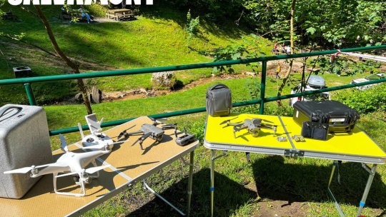 Dronele folosite de salvamontiști la Pietrele lui Solomon, la Maial-Codlea