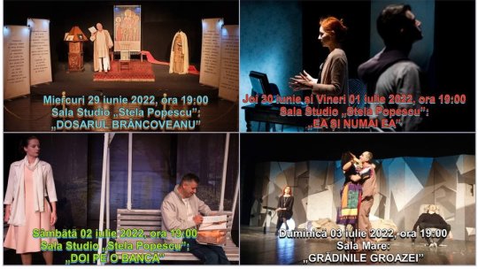 Săptămână plină de spectacole la Teatrul "Sică Alexandrescu"