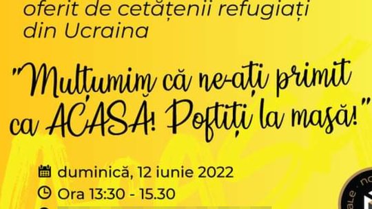 Refugiații dintr-un cartier brașovean își invită vecinii la o masă tradițională ucraineană