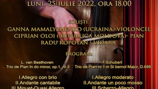 Soliști din România, Moldova și Ucraina, concert la Centrul Cultural Reduta