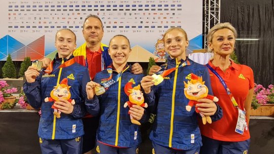 România a câştigat medalia de aur în concursul feminin de gimnastică pe echipe la Festivalul Olimpic al Tineretului European