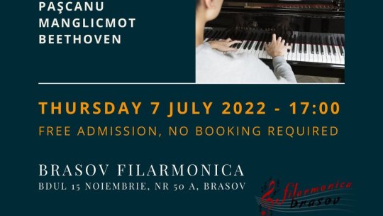 Purcell School Londra, în recital la Filarmonica Brașov, în 7 iulie