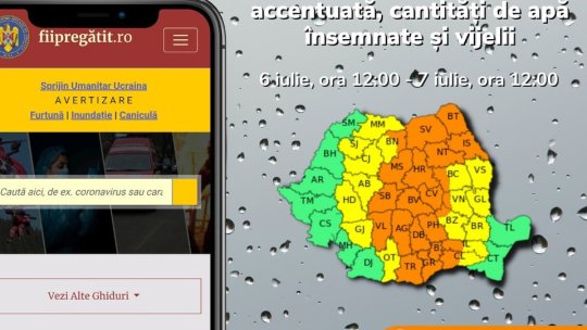 Brașovul este sub Cod Portocaliu de instabilitate atmosferică accentuată