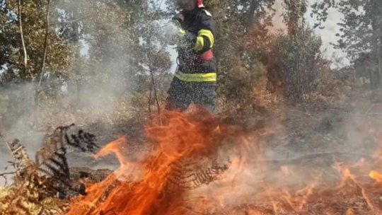 Pompierii români continuă lupta cu flăcările, în Franța
