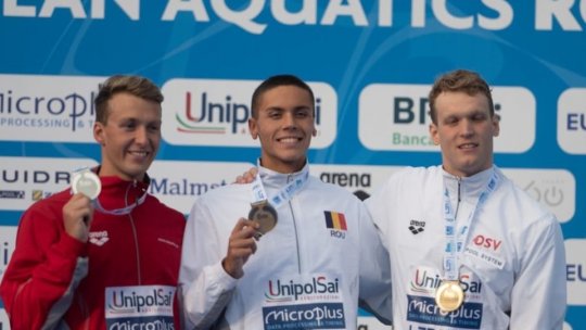 David Popovici a câştigat titlul european în proba de 200 metri liber