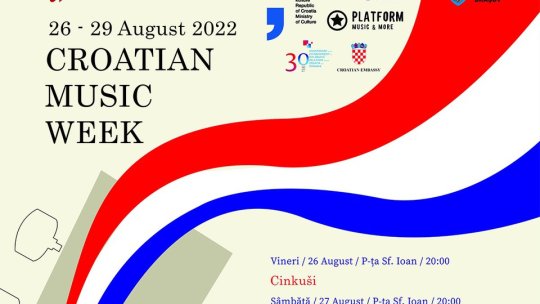 Muzica din Croația, pe parcursul unei săptămâni, în Piața Sfântul Ioan și Biserica Neagră