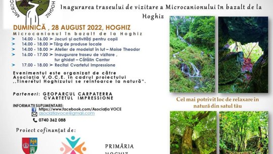 Din groapă de gunoi, obiectiv turistic " microcanionul de bazalt de la Hoghiz