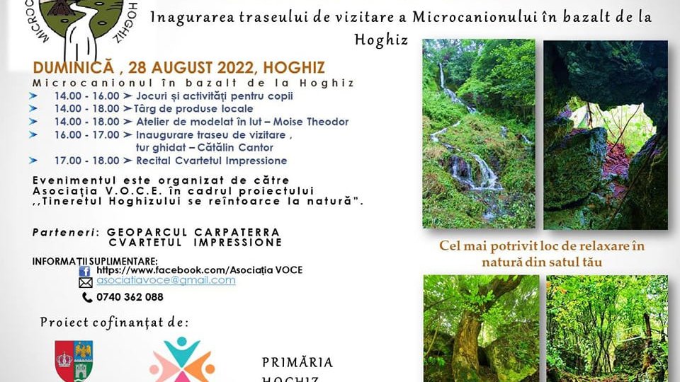 Din groapă de gunoi, obiectiv turistic " microcanionul de bazalt de la Hoghiz