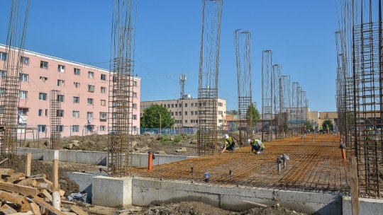 Lucrări la stadionul Carpați