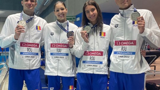 Argint pentru ROMÂNIA, la ștafetă combinată  4X100 m liber
