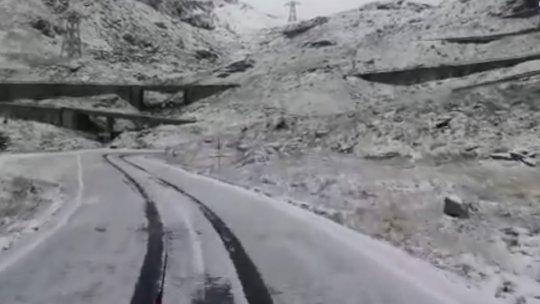 A venit iarna pe Transfăgărășan